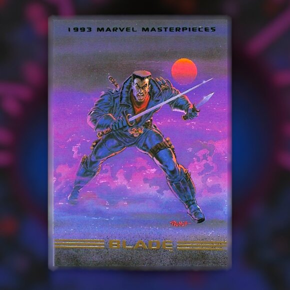 1993 Marvel Masterpieces Trading Card - Blade - Picture 1 of 2